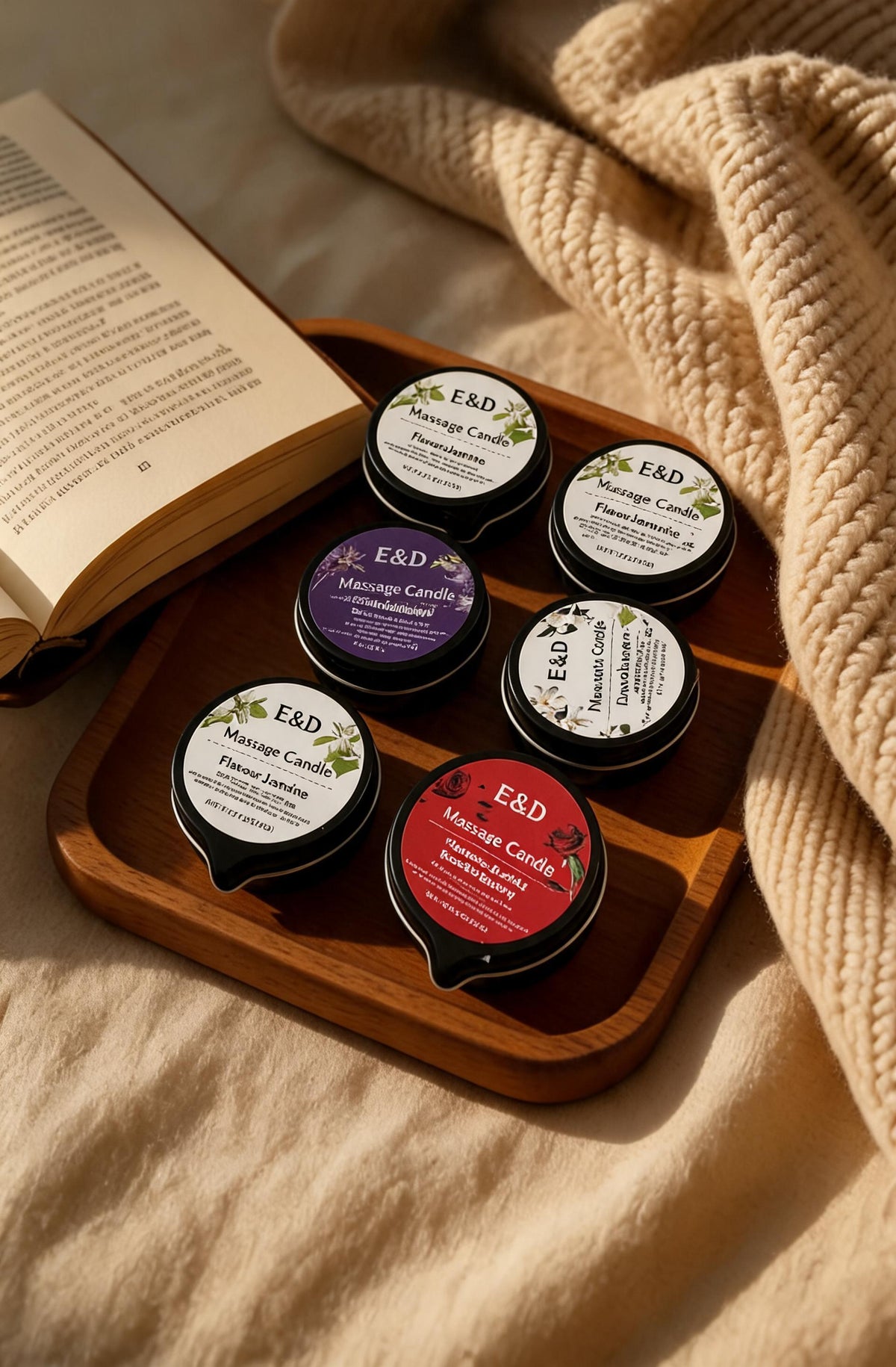 Hot Oil Massage Candles - 6 pack