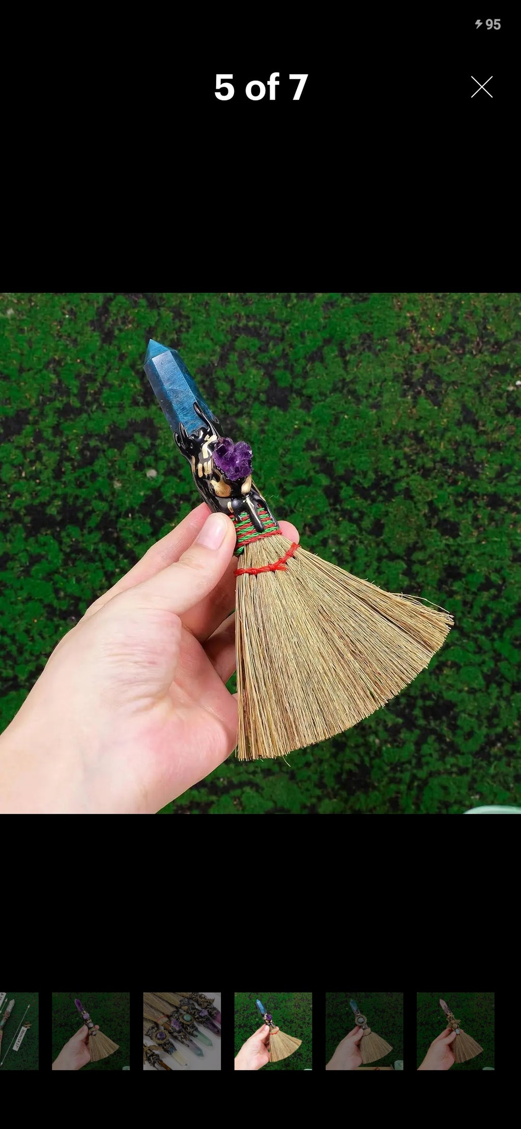 Magic Sweeper Blue Apatite Tower Broom (8925542285509)