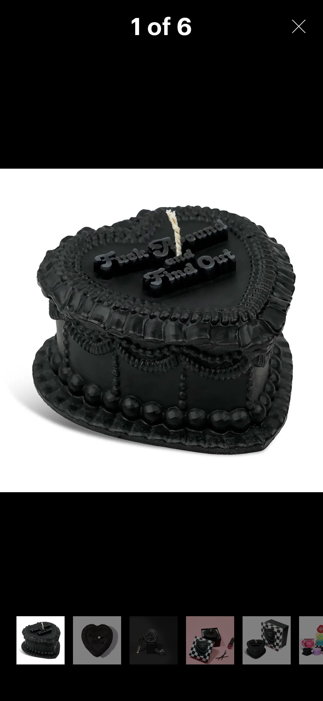 Fuck Off Cake Candle. (8623973990597)